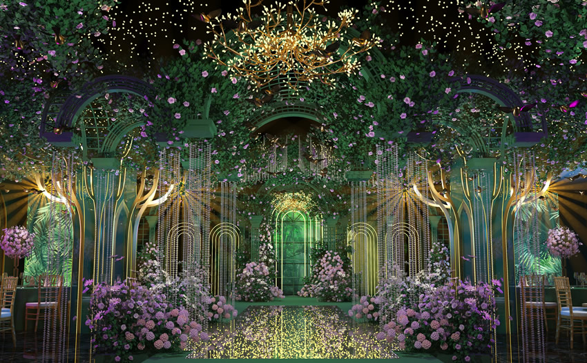 珙县奇妙森林婚礼堂效果展示